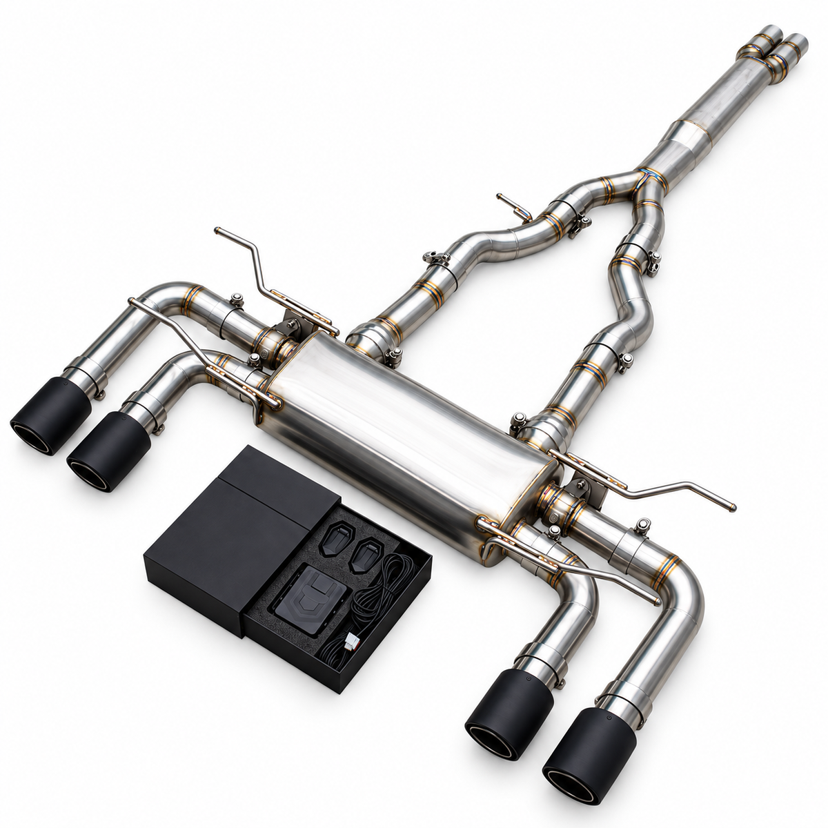 Valved Stainless Steel Catback Exhaust System for Jaguar F‑TYPE V8 5.0T by Bull Boost Performance