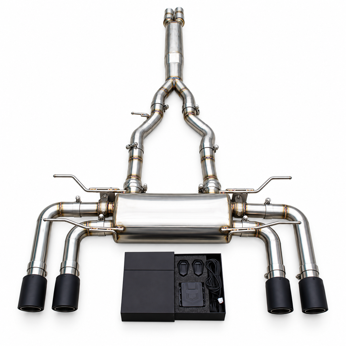 Valved Stainless Steel Catback Exhaust System for Jaguar F‑TYPE V8 5.0T by Bull Boost Performance