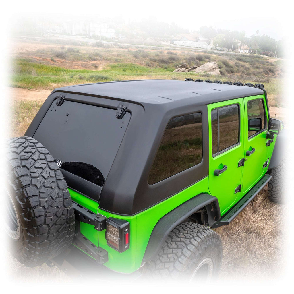 Turn Offroad 1-Piece Fastback Hard Top for Jeep Wrangler JK 4-Door