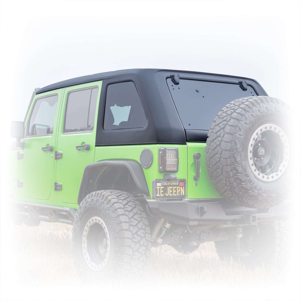 Turn Offroad 1-Piece Fastback Hard Top for Jeep Wrangler JK 4-Door