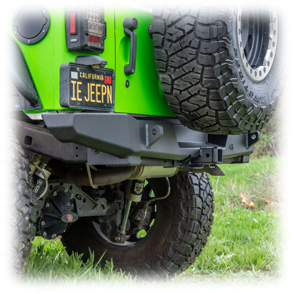 Turn Offroad Rear Bumper with Hitch Receiver for Jeep Wrangler JK