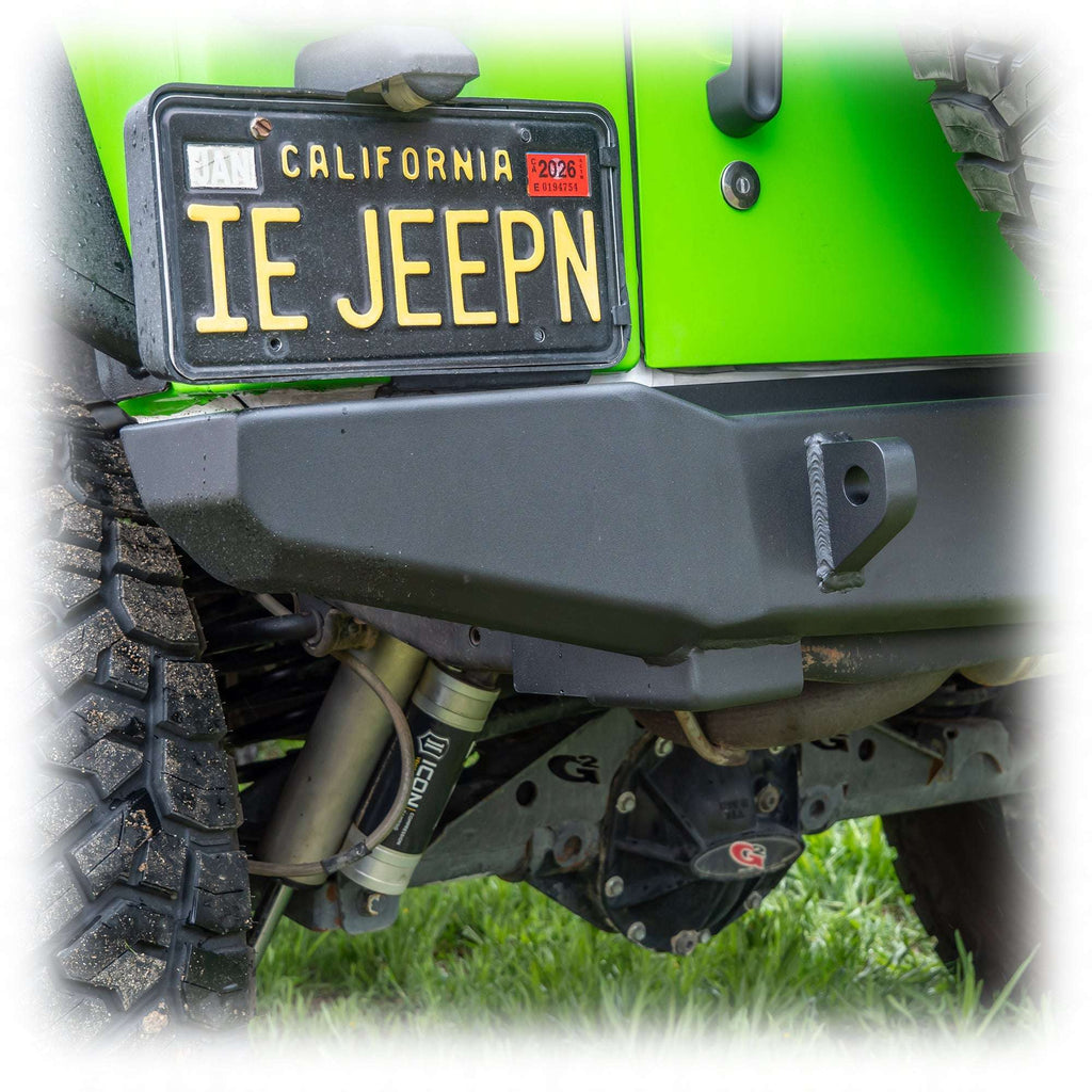 Turn Offroad Rear Bumper with Hitch Receiver for Jeep Wrangler JK