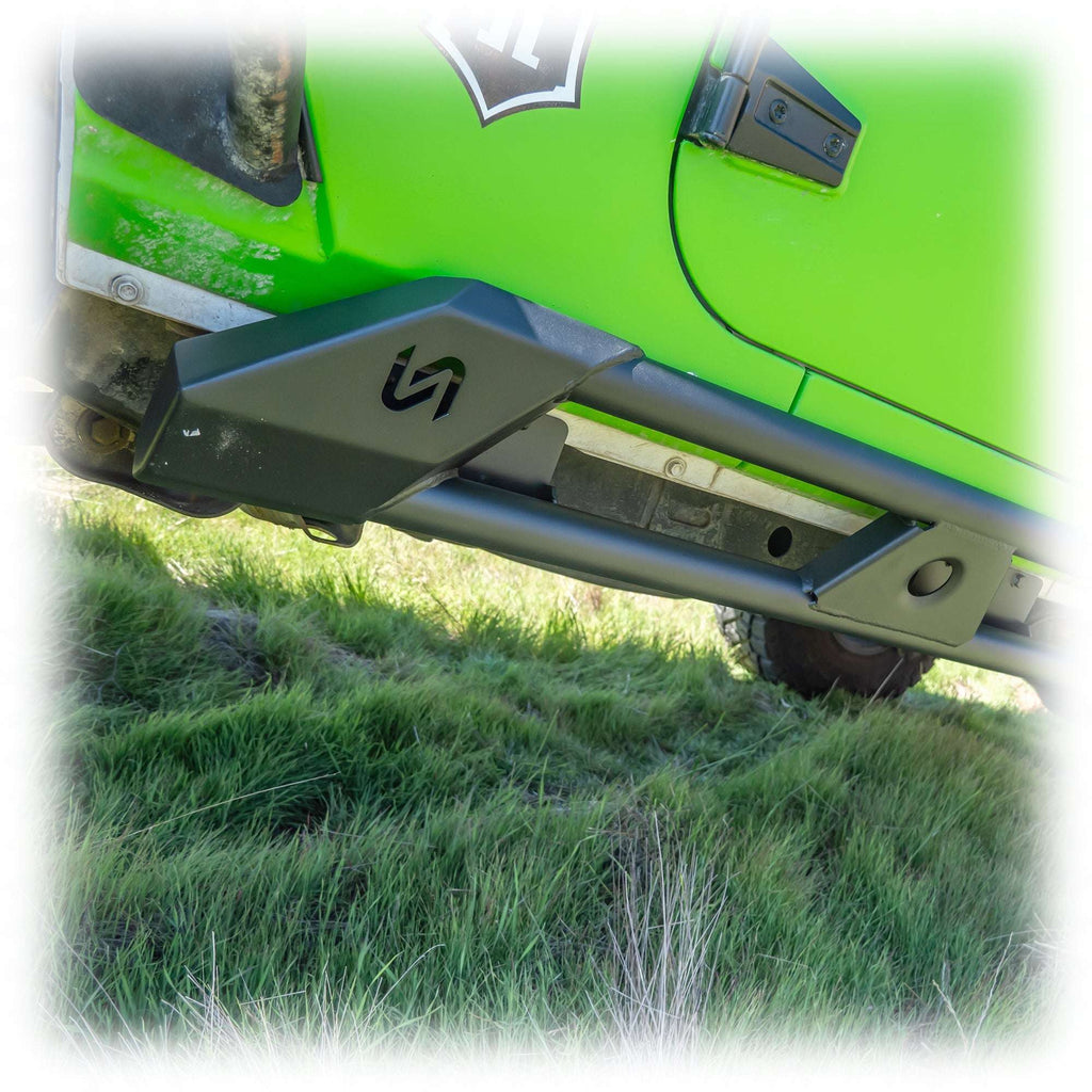 Turn Offroad Rock Sliders with Frame-Mount System for Jeep Wrangler JK 4-Door