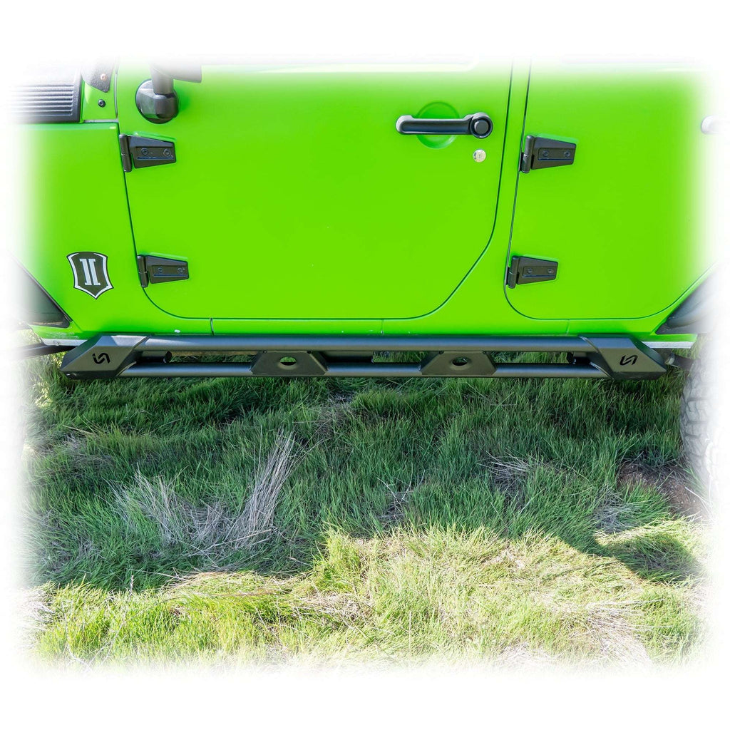 Turn Offroad Rock Sliders with Frame-Mount System for Jeep Wrangler JK 4-Door
