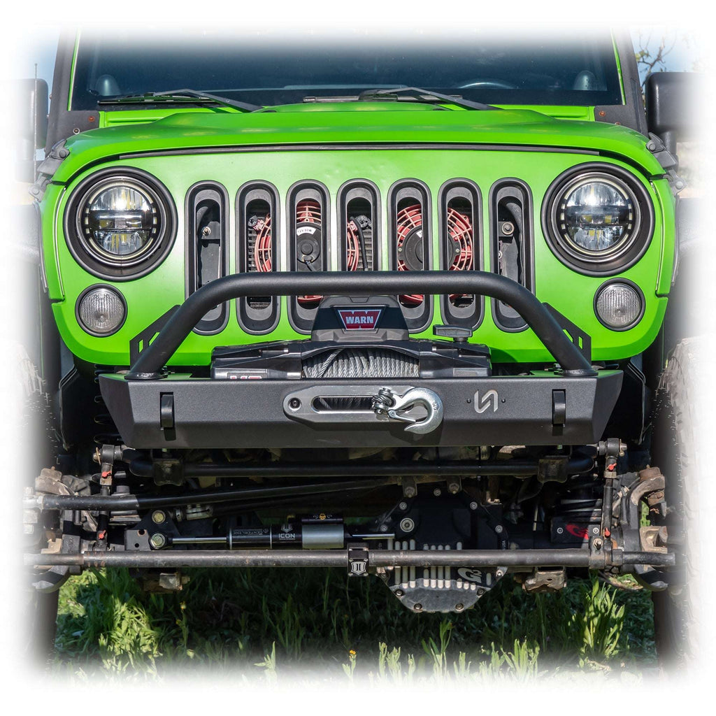 Turn Offroad Stubby Front Bumper for Jeep Wrangler JK, JL, and Gladiator JT