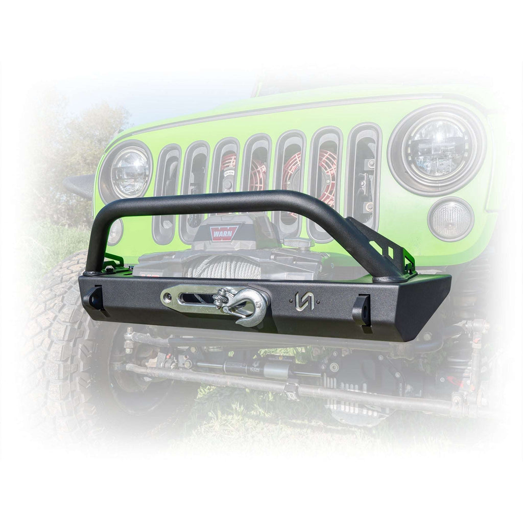 Turn Offroad Stubby Front Bumper for Jeep Wrangler JK, JL, and Gladiator JT