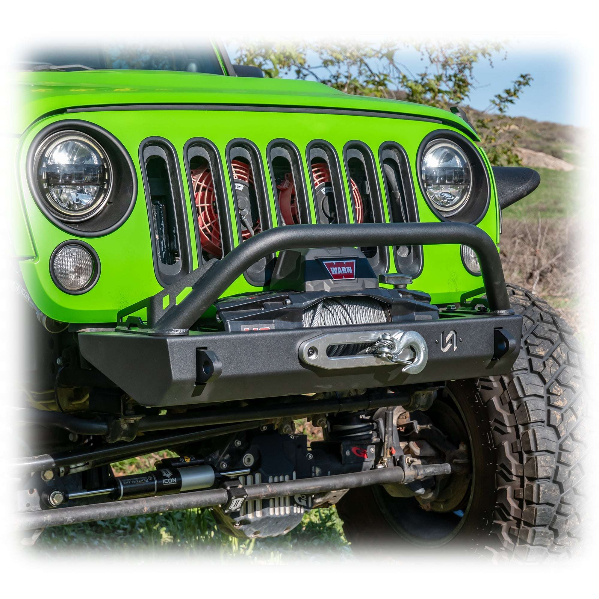 Stubby Front Bumper for Jeep Wrangler JK, JL, and Gladiator JT