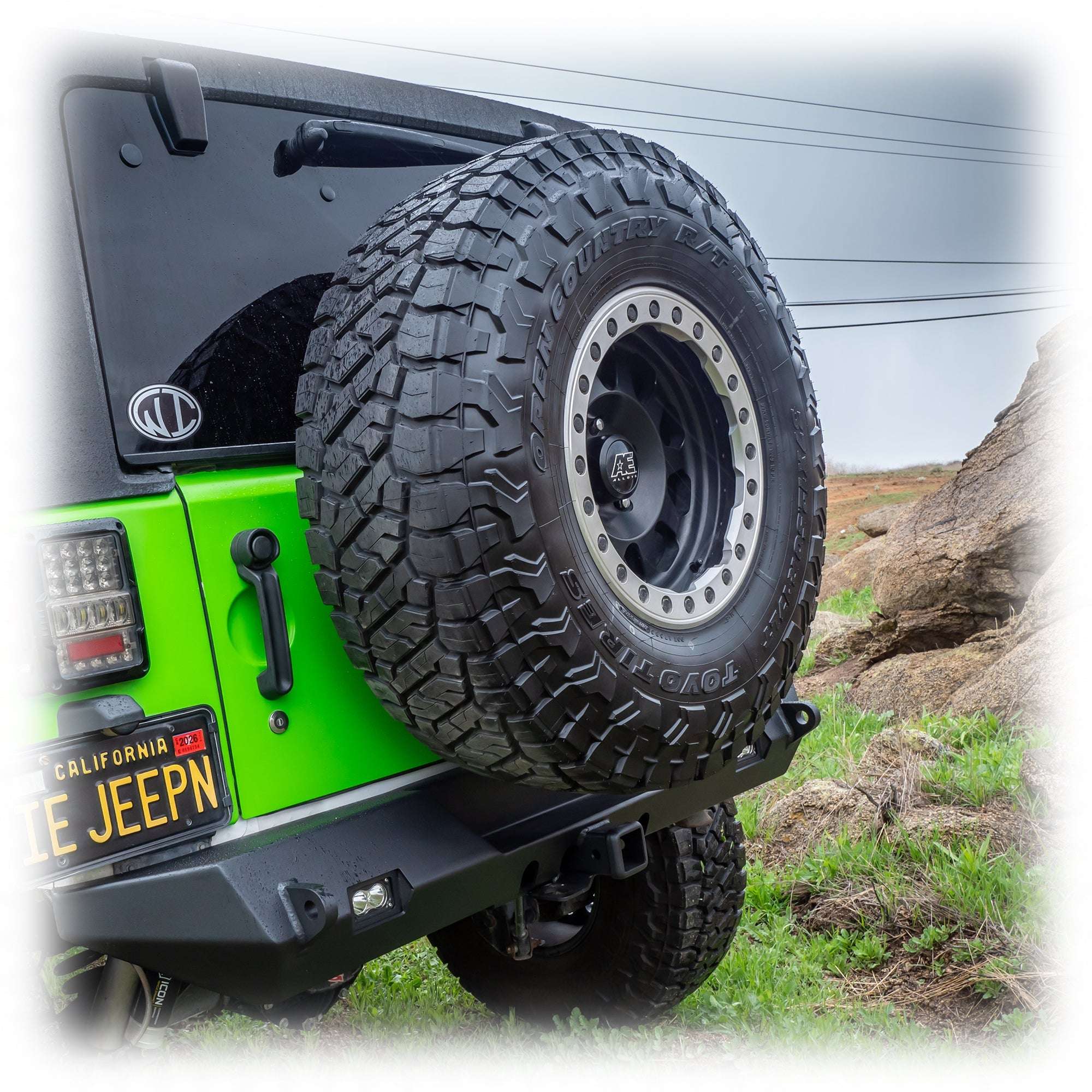 Turn Offroad Tire Carrier and Tailgate Reinforcement for Jeep Wrangler JK