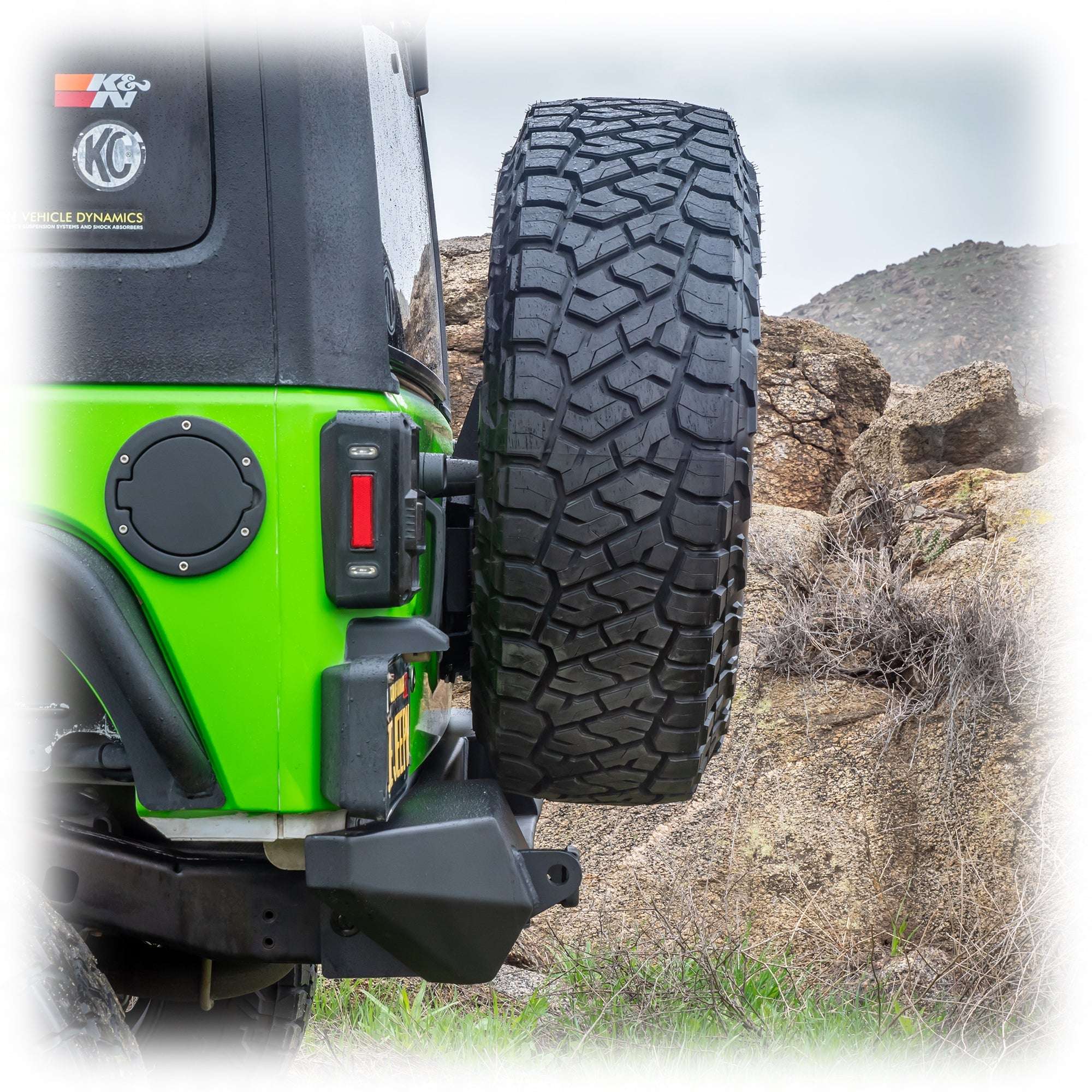 Turn Offroad Tire Carrier and Tailgate Reinforcement for Jeep Wrangler JK