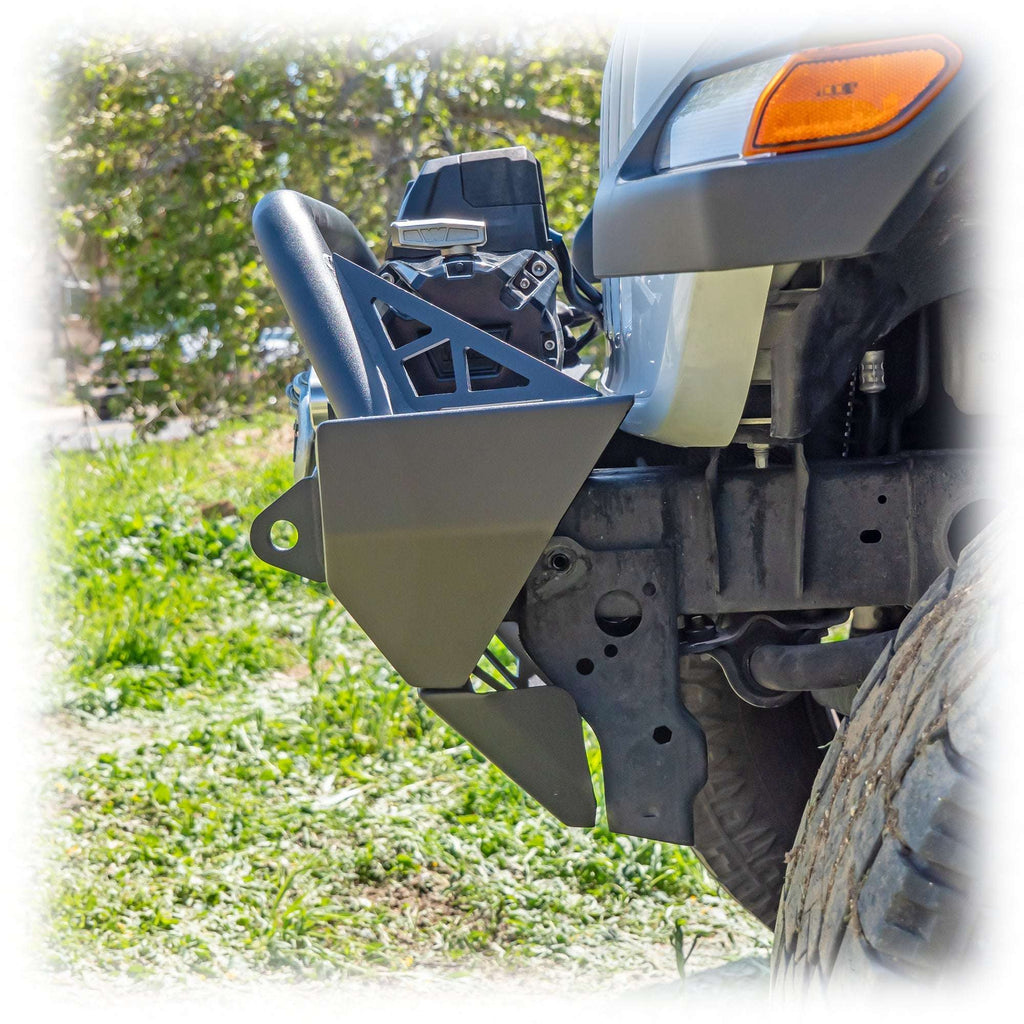 Turn Offroad Front Bumper with Bolt-On Bull Bar and Skid Plate for Jeep Wrangler JK, JL, and Gladiator JT