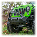 Turn Offroad Front Bumper with Full Skid Plate for Jeep Wrangler JK, JL, and Gladiator JT