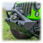 Turn Offroad Front Bumper with Full Skid Plate for Jeep Wrangler JK, JL, and Gladiator JT
