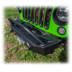 Turn Offroad Front Bumper with Skid Plate and Recessed Winch Mount for Jeep Wrangler JK, JL, and Gladiator JT