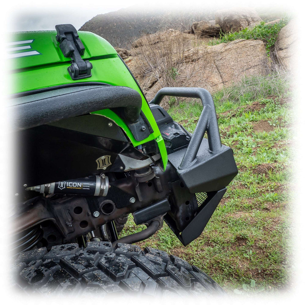 Turn Offroad Front Bumper with Welded Bull Bar and Skid Plate for Jeep Wrangler JK, JL, and Gladiator JT