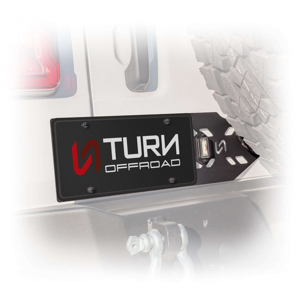 Turn Offroad License Plate Relocation Kit for Jeep Wrangler JL