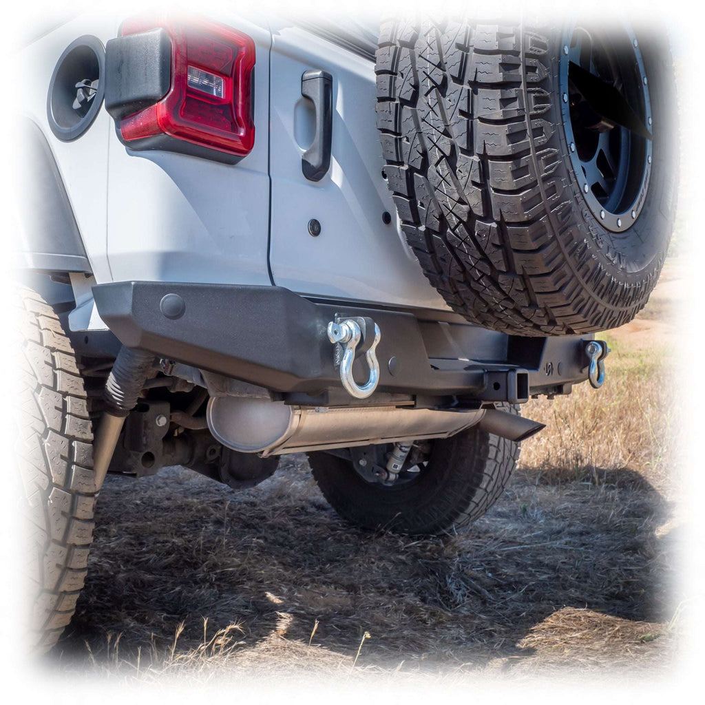 Turn Offroad Rear Bumper with Hitch Receiver for Jeep Wrangler JL