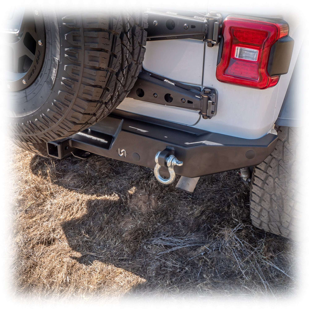 Turn Offroad Rear Bumper with Hitch Receiver for Jeep Wrangler JL
