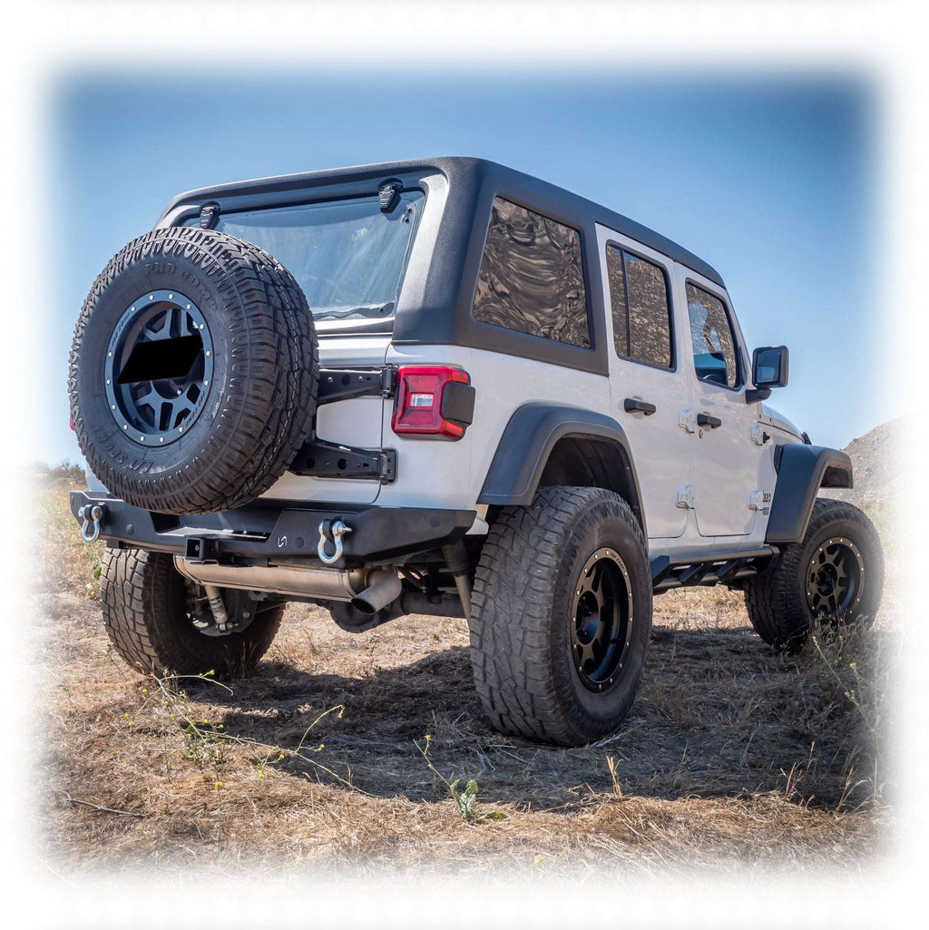 Turn Offroad Rear Bumper with Hitch Receiver for Jeep Wrangler JL