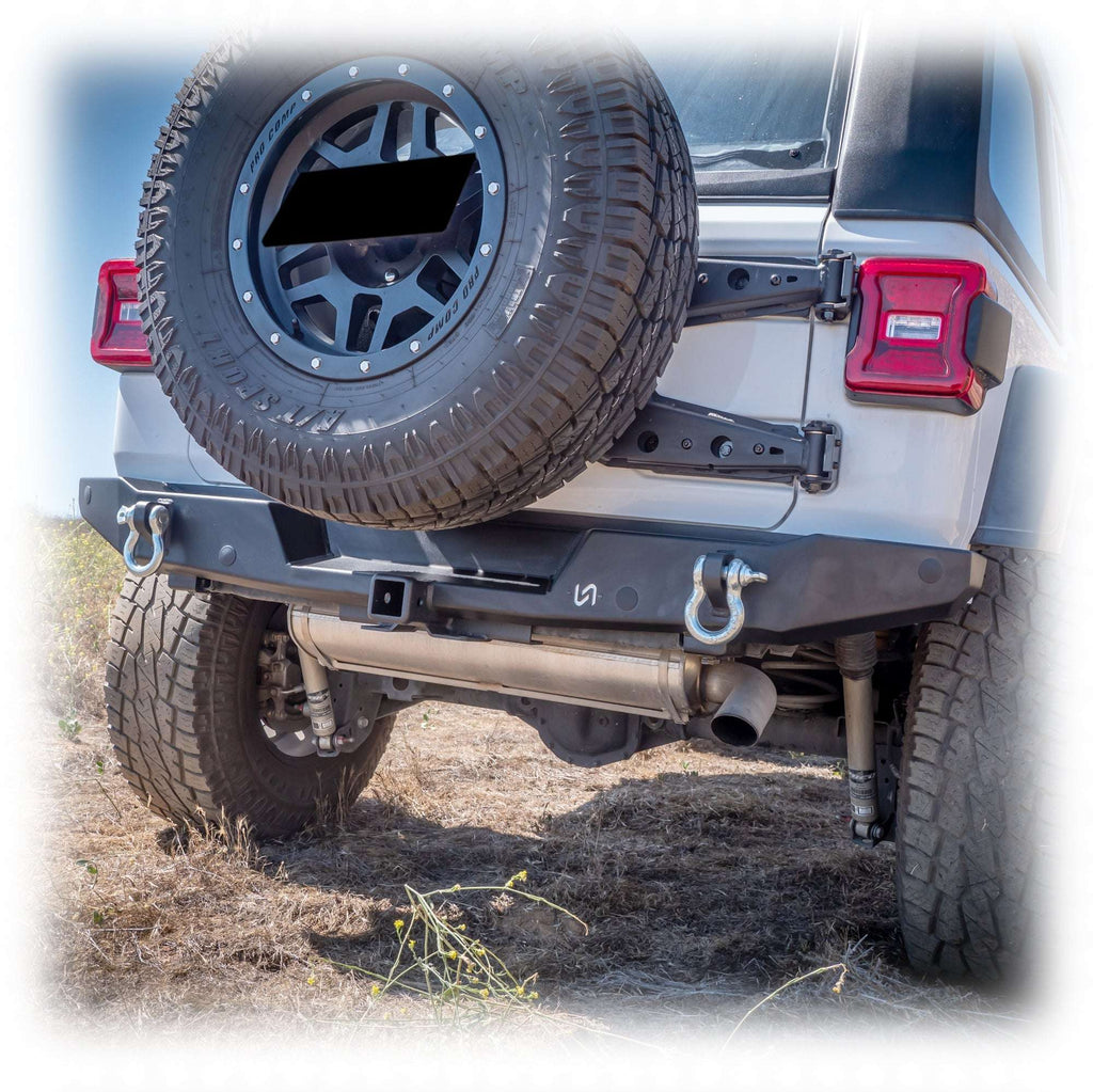 Turn Offroad Rear Bumper with Hitch Receiver for Jeep Wrangler JL