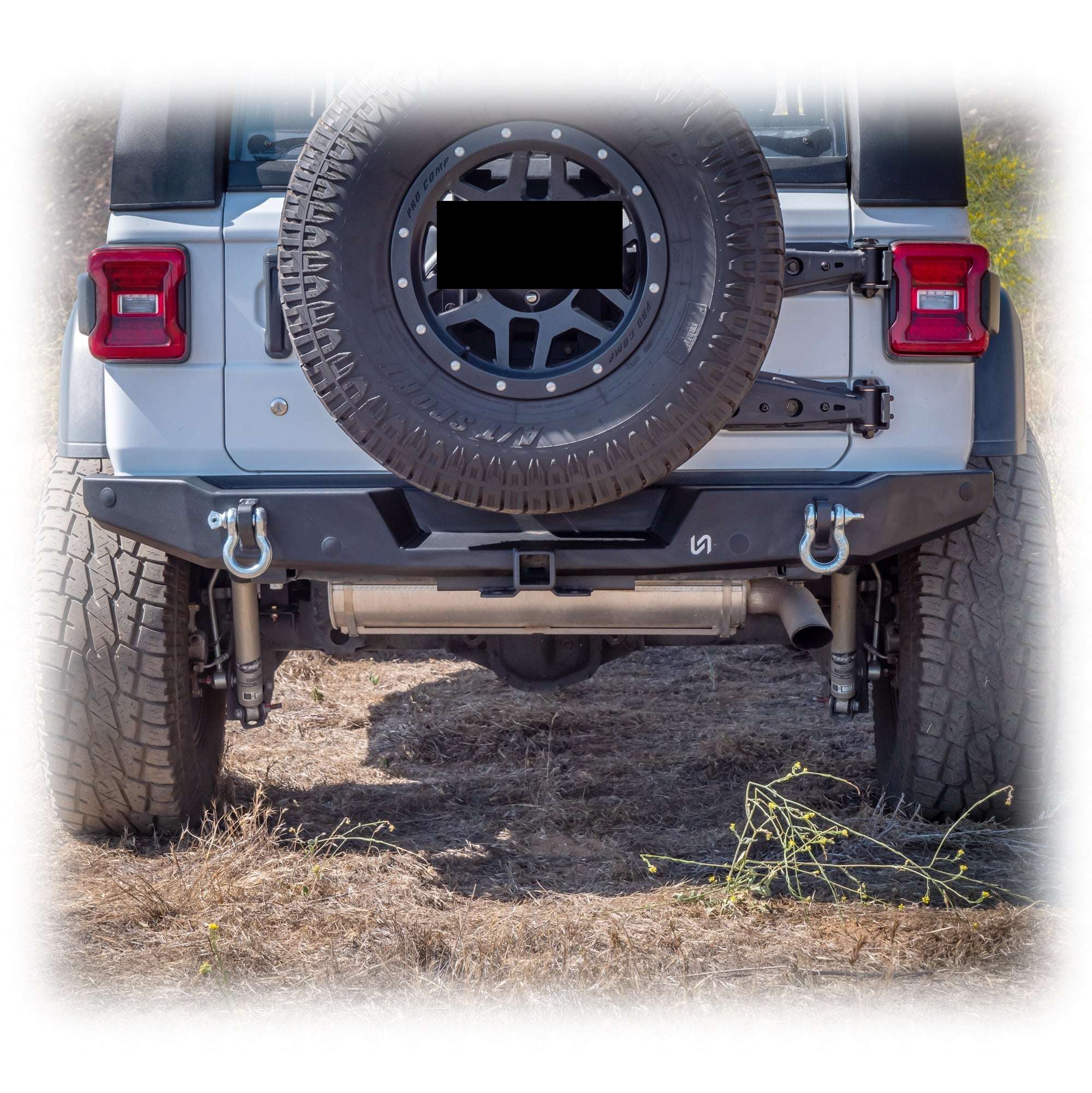 Turn Offroad Rear Bumper with Hitch Receiver for Jeep Wrangler JL