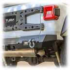 Turn Offroad Rear Bumper with LED Pod Lights and Hitch Receiver for Jeep Wrangler JL