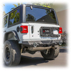 Turn Offroad Rear Bumper with LED Pod Lights and Hitch Receiver for Jeep Wrangler JL