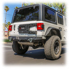Turn Offroad Rear Bumper with LED Pod Lights and Hitch Receiver for Jeep Wrangler JL