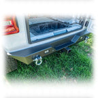 Turn Offroad Minimalist Rear Bumper with LED Pod Lights and Hitch Receiver for Jeep Wrangler JL