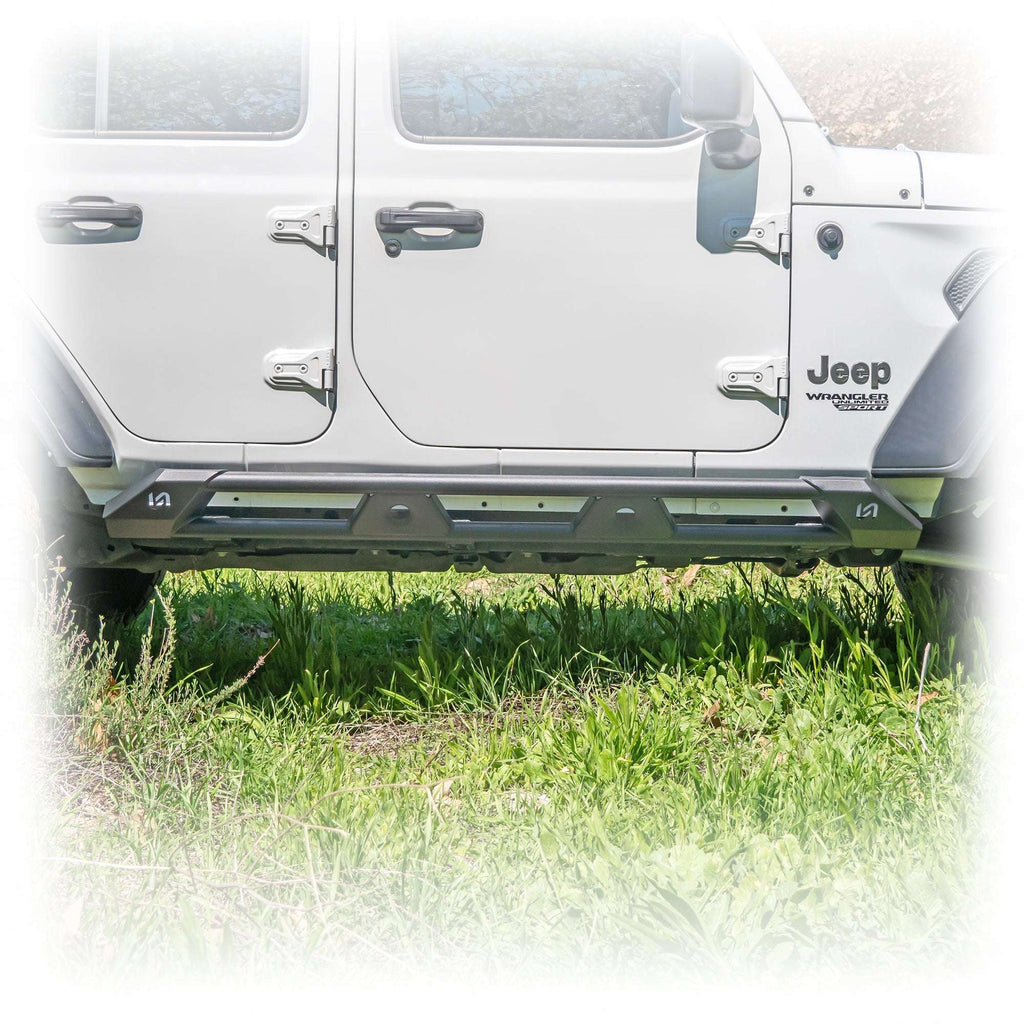 Turn Offroad Rock Sliders with Frame-Mount System for Jeep Wrangler JL 4-Door