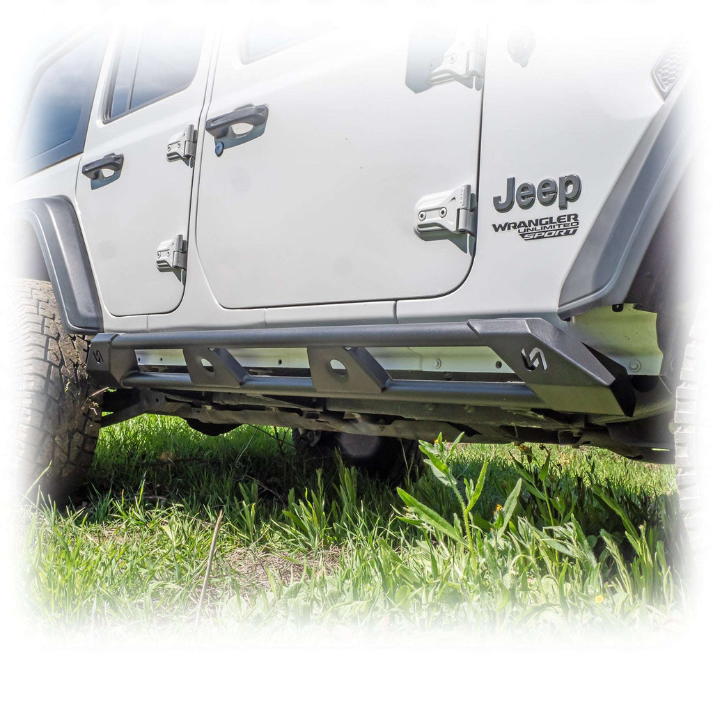 Turn Offroad Rock Sliders with Frame-Mount System for Jeep Wrangler JL 4-Door