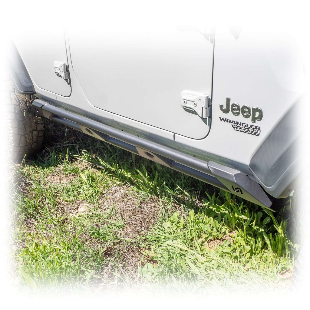 Turn Offroad Rock Sliders with Frame-Mount System for Jeep Wrangler JL 4-Door