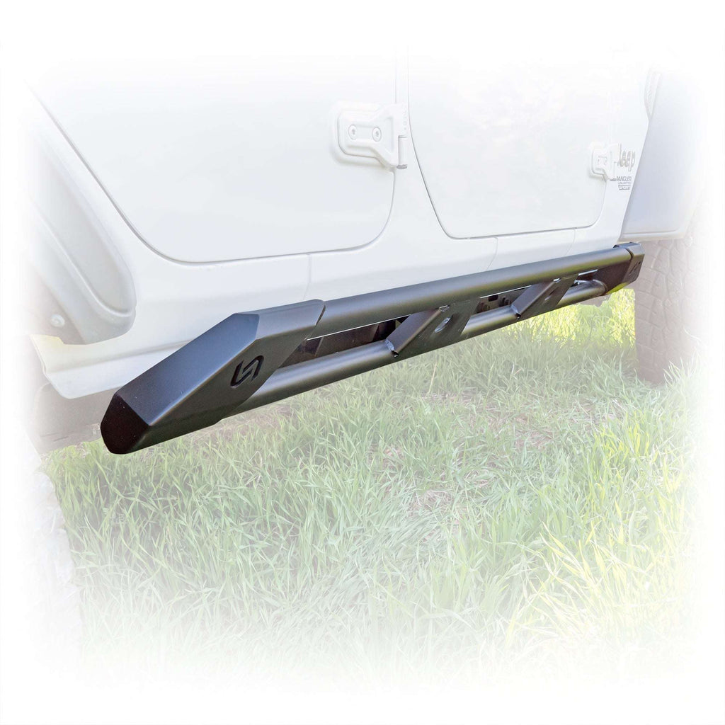 Turn Offroad Rock Sliders with Frame-Mount System for Jeep Wrangler JL 4-Door