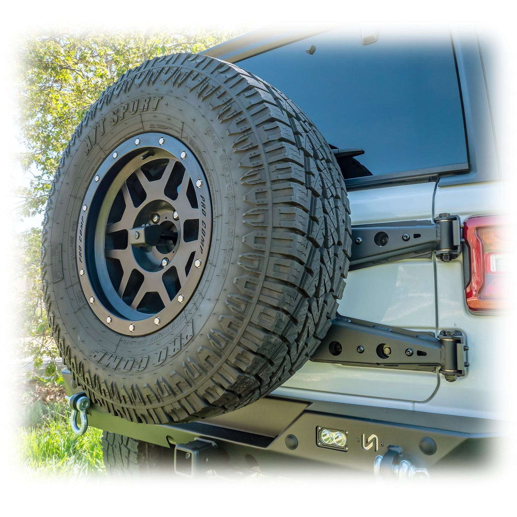 Turn Offroad Tailgate Reinforcement Tire Carrier for Jeep Wrangler JL