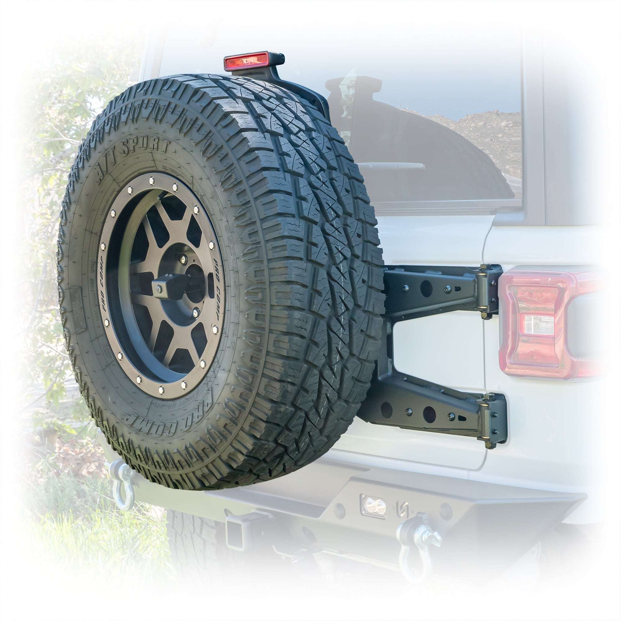 Turn Offroad Tailgate Reinforcement Tire Carrier for Jeep Wrangler JL