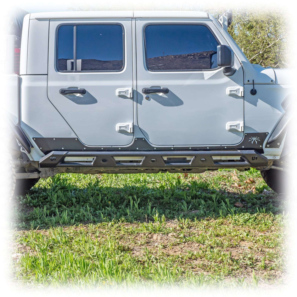 Turn Offroad Rock Sliders with Frame-Mount System for Jeep Gladiator JT