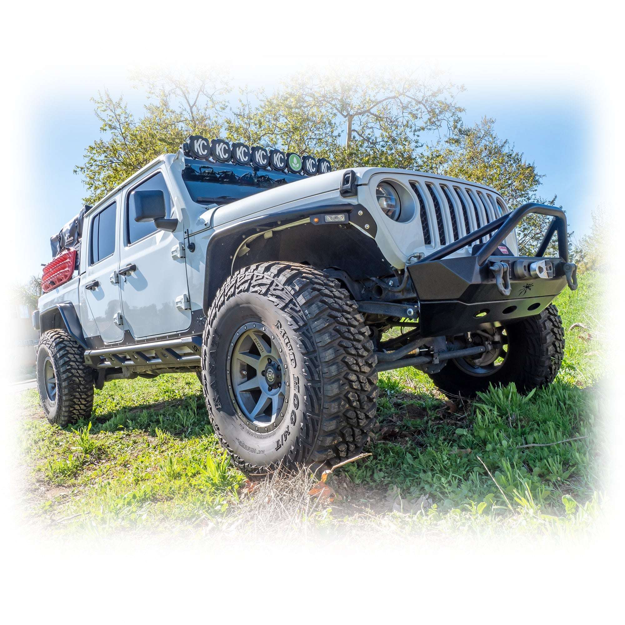 Turn Offroad Rock Sliders with Frame-Mount System for Jeep Gladiator JT