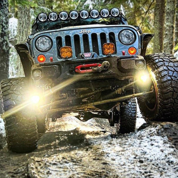 Jeep JK Steerable Knuckle Pod Light Mounts (2007-2018 Wrangler) By Gatekeeper Off-Road