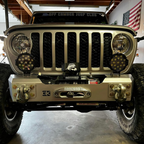 Gauntlet Front Bumper w/Winch Plate for Jeep JL/JT  (2018-2024) By Gatekeeper Off-Road