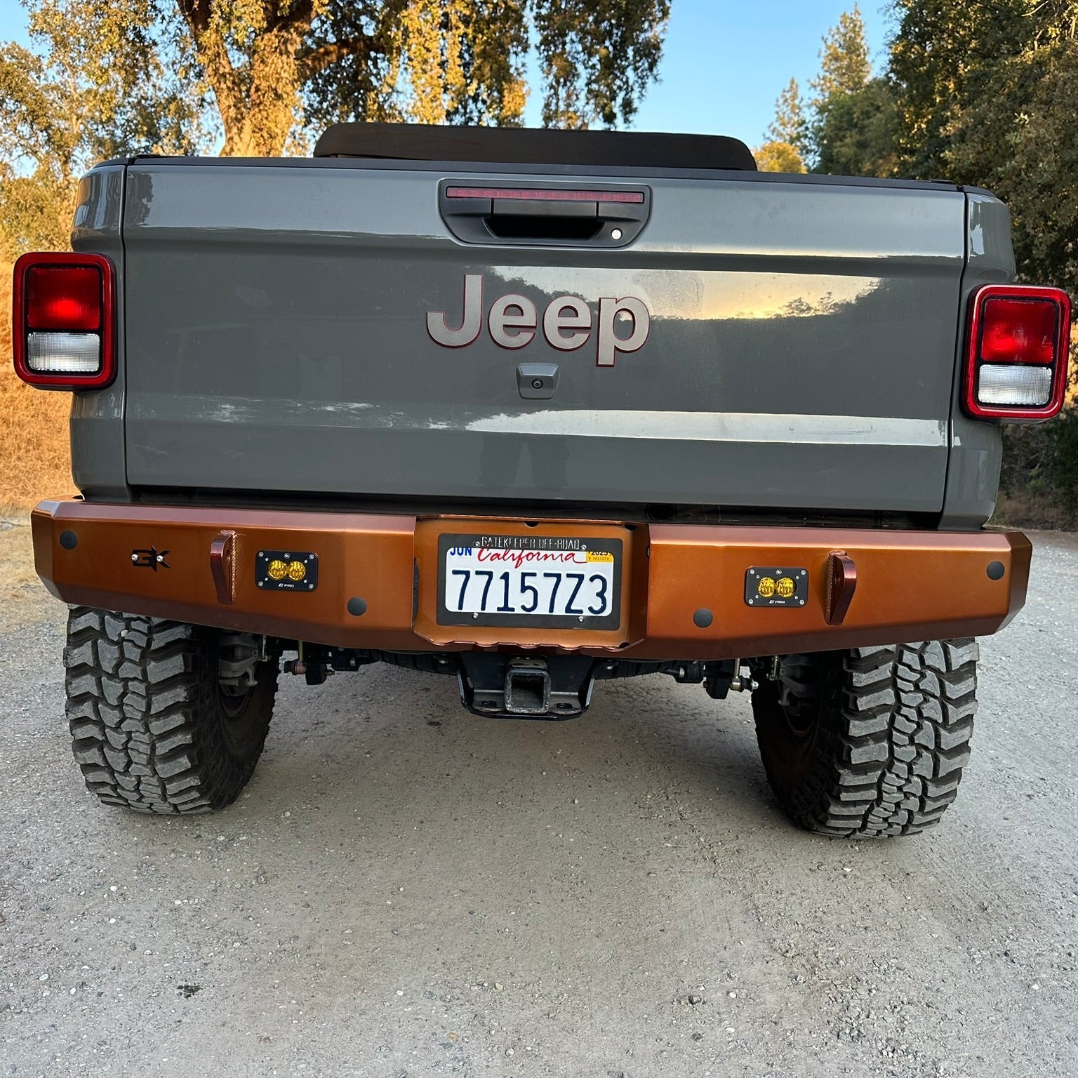 Gauntlet Rear Bumper for 2020+ Jeep Gladiator JT By Gatekeeper Off-Road