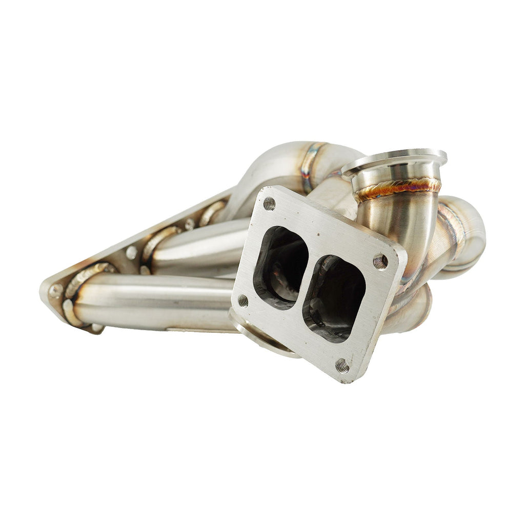 B Series Forward Front Facing Turbo Manifold T4 B16 B18 B20 GSR B18C SFWD 44mm - Bull Boost Performance