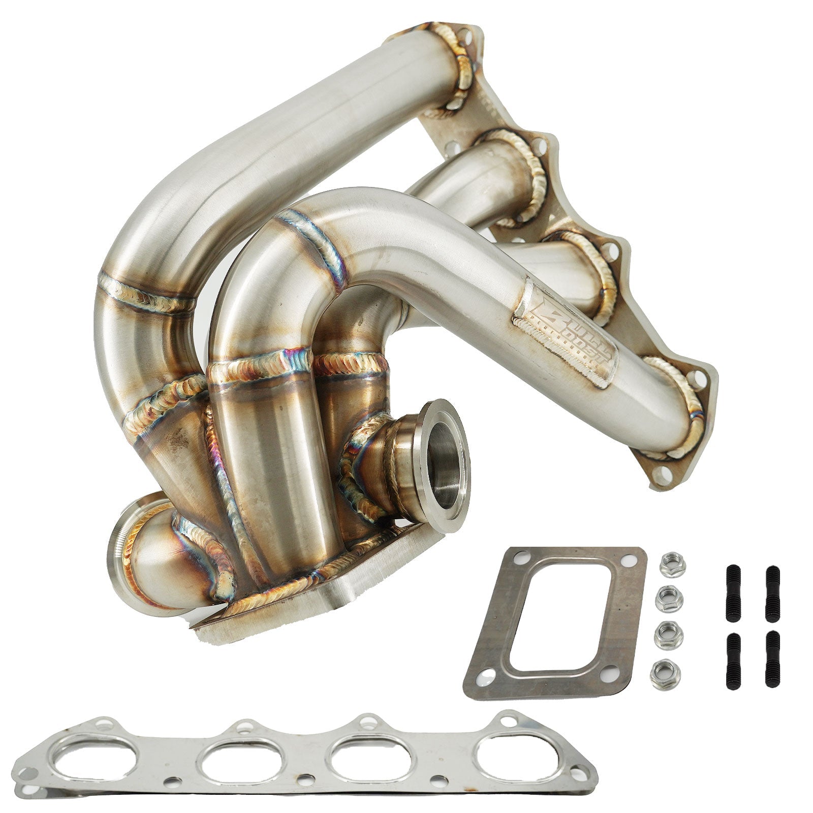 B Series Forward Front Facing Turbo Manifold T4 B16 B18 B20 GSR B18C SFWD 44mm - Bull Boost Performance