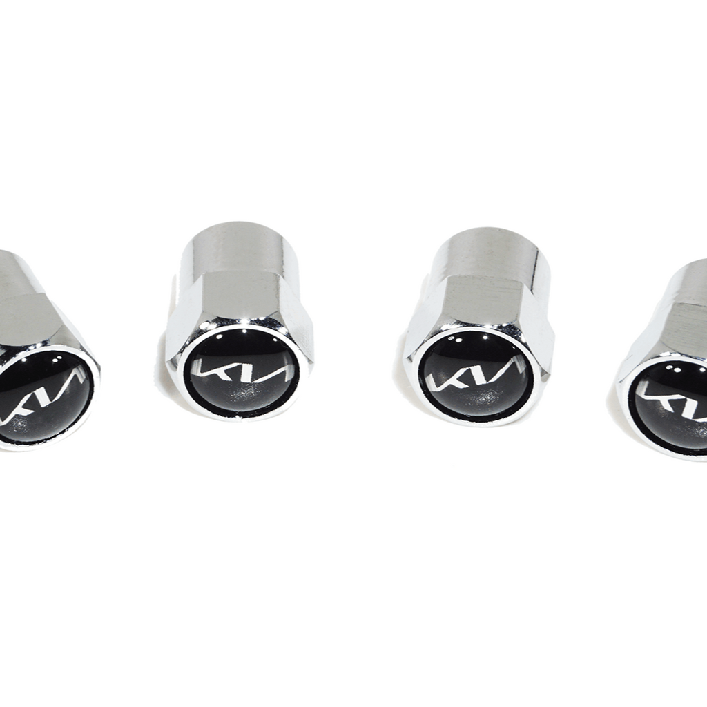 Chrome Valve Stem Tire Caps, Style: KIA
