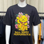 Best of Luck Golden Kitty Regular Heavy Cotton Pre Shrunk Shirt - Bull Boost Performance