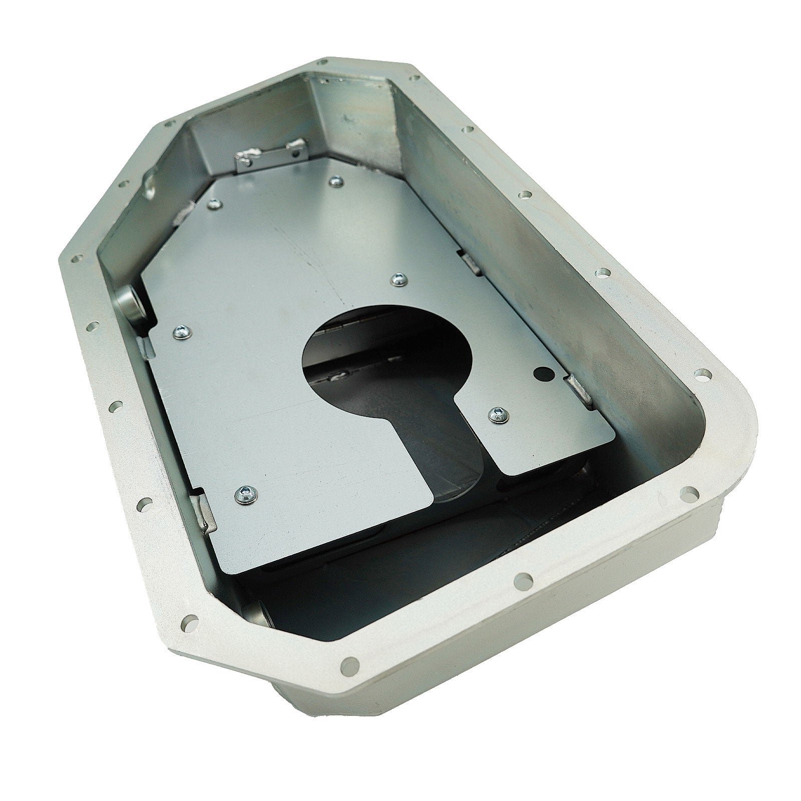 Notched Baffled Turbo Oil Pan -10AN K-Swap K20 K24 Civic Si 8th Gen 06-11 Honda - Bull Boost Performance