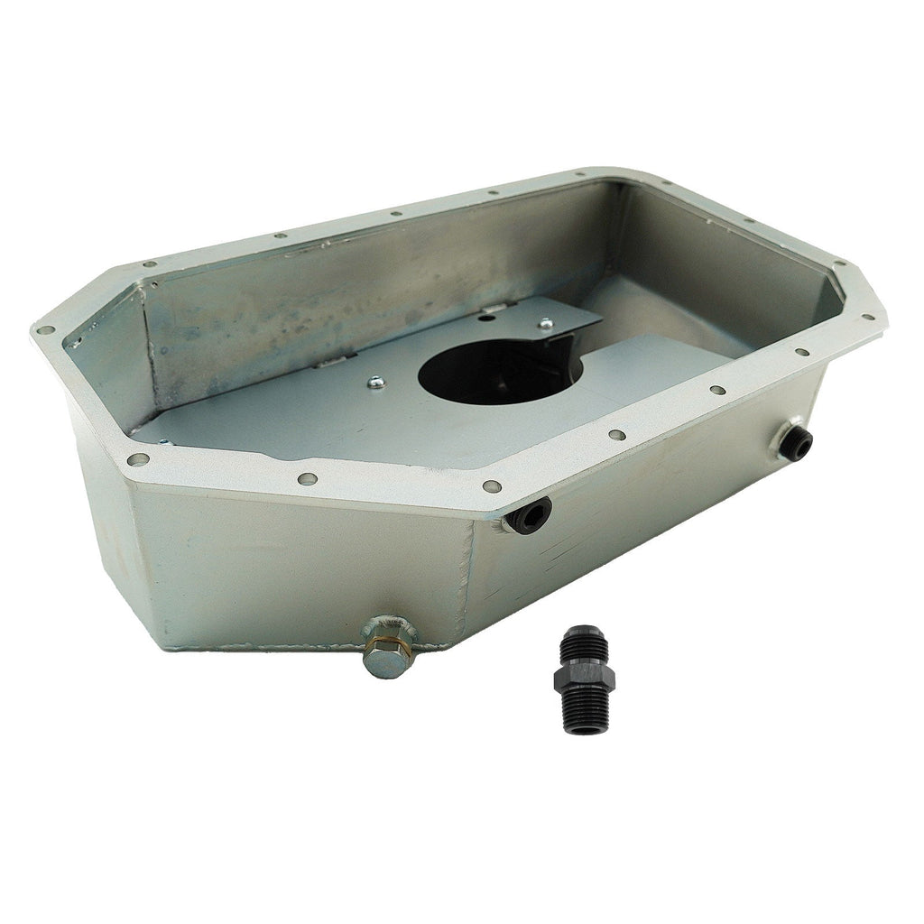 Notched Baffled Turbo Oil Pan -10AN K-Swap K20 K24 Honda Acura EK EG RSX Civic Si - Bull Boost Performance