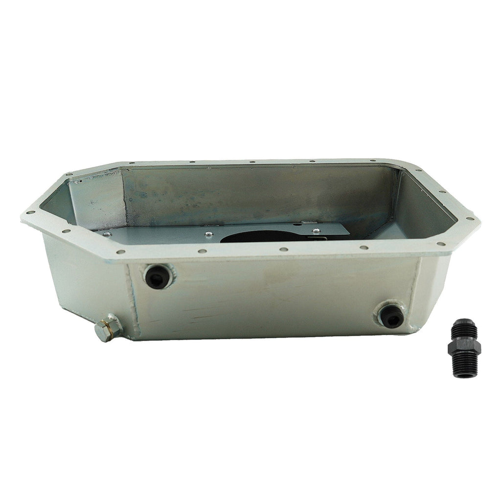 Notched Baffled Turbo Oil Pan -10AN K-Swap K20 K24 Civic Si 8th Gen 06-11 Honda - Bull Boost Performance
