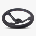 The Le Mans | Black Leather | Black Spoke | Bavarian Stitch