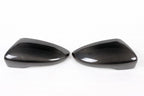 VW Scirocco Carbon Fiber Mirror Covers – Gloss Black Caps (2013–2016)