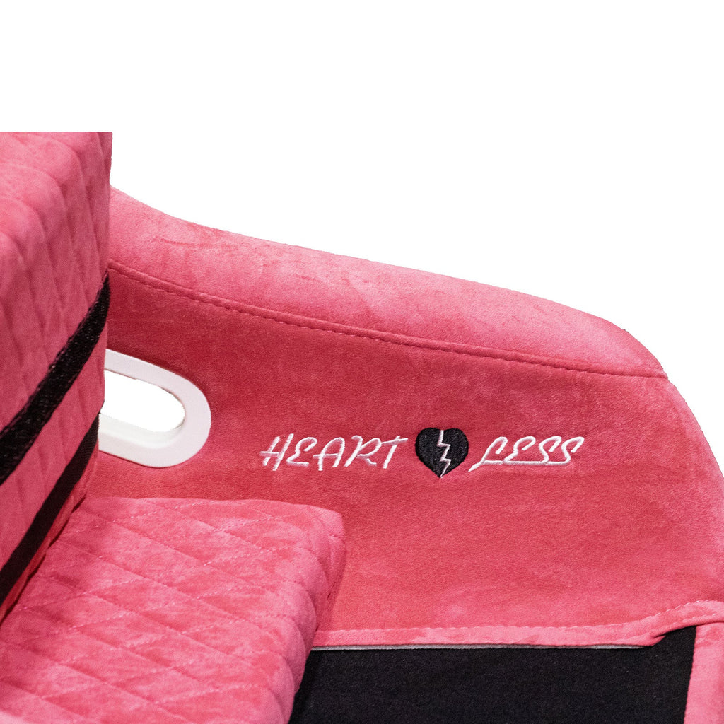Pink Bull Boost Adjustable Racing Lowered Heartbreak Bucket Seat with Slider Rails - Bull Boost Performance