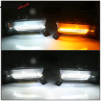 2016-2018 Chevy Camaro SS Fog Lights w/ Amber Truning Signal ABS PC